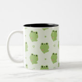 Niedliche Liebe Frosch Zweifarbige Tasse (Links)