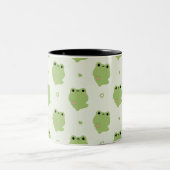 Niedliche Liebe Frosch Zweifarbige Tasse (Mittel)