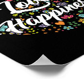 Niedliche Liebe für den Weltfrieden - Glück für Fr Poster (Ecke)