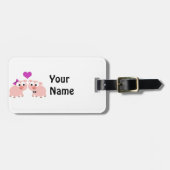 Niedliche Liebe Gepäckanhänger (Vorderseite horizontal)