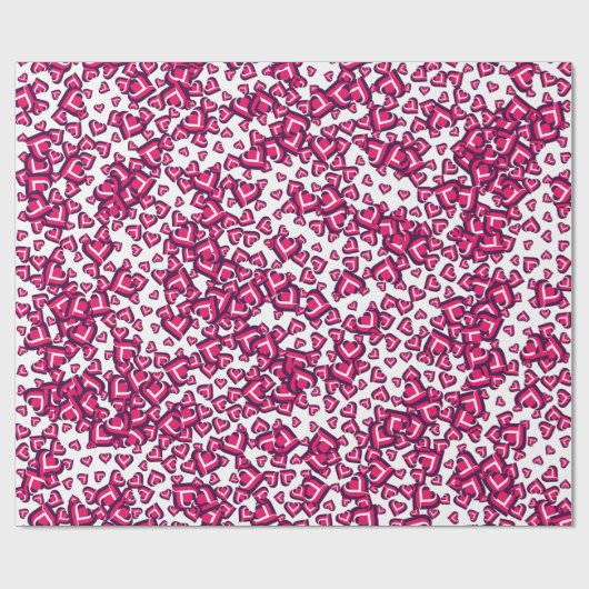 Niedliche Liebe Geschenkpapier (Flach)