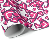 Niedliche Liebe Geschenkpapier (Rolleneckpunkt)