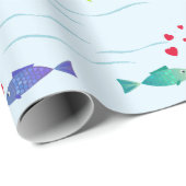 Niedliche Liebe Geschenkpapier (Rolleneckpunkt)