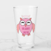 Niedliche Liebe Glas (Rückseite)