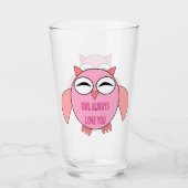 Niedliche Liebe Glas (Vorderseite)