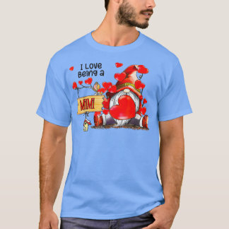 Niedliche Liebe Gnome I als Mimi-Valentinmütter D T-Shirt