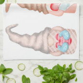 Niedliche Liebe Gnomes Geschirrtuch (Gefaltet)