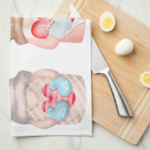 Niedliche Liebe Gnomes Geschirrtuch (Viertel Falte)