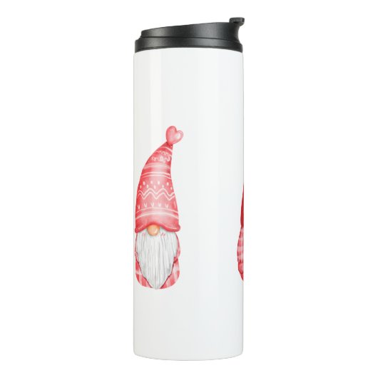 Niedliche Liebe Gnomes Thermosbecher (Nach links gedreht)