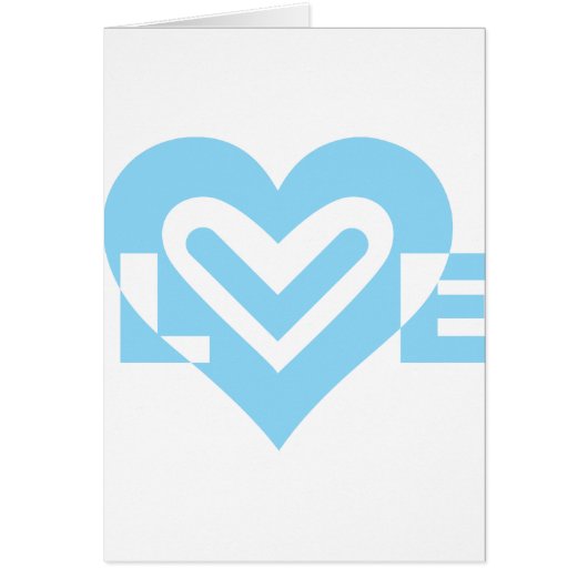 Niedliche Liebe Graphic in Blue (Vorne)