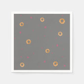 Niedliche LIEBE | Grau | Serviette (Vorderseite)