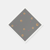 Niedliche LIEBE | Grau | Serviette (Ecke)