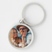 Niedliche Liebe Herz Foto Paare Personalisierte Na Schlüsselanhänger (Vorne)