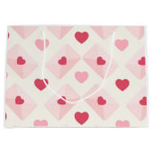 Niedliche Liebe Herz Große Geschenktüte (Vorderseite)