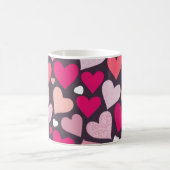 Niedliche Liebe Herz-Muster Kaffeetasse (Mittel)
