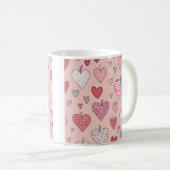 Niedliche Liebe Herz-Muster Tasse Geschenk (VorderseiteRechts)