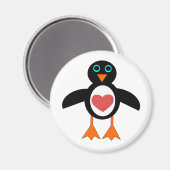 Niedliche Liebe Herz Pinguin Magnet (Vorderseite/Rückseite)