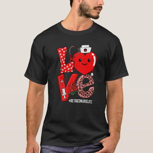 Niedliche Liebe Herz Stethoskop Langlauflounge T-Shirt (Vorderseite)
