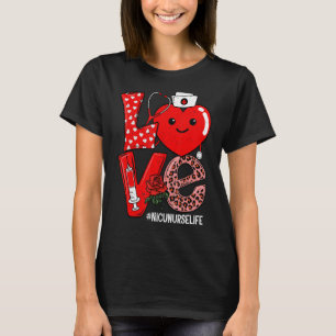 Niedliche Liebe Herz Stethoskop NICU Krankenversic T-Shirt