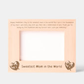 Niedliche Liebe Herznachrichten Mama Valentines Ge Geätzte Rahmen (Vorderseite)