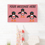 Niedliche Liebe Herzpinguin Banner (Insitu)