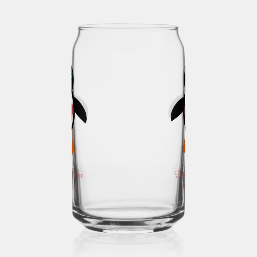 Niedliche Liebe Herzpinguin Dosenglas (Links)