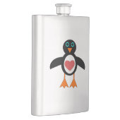 Niedliche Liebe Herzpinguin Flachmann (Rechts)