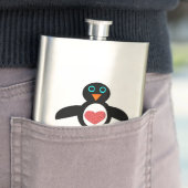 Niedliche Liebe Herzpinguin Flachmann (Beispiel)