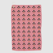Niedliche Liebe Herzpinguin Golfhandtuch (Vorderseite)