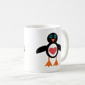Niedliche Liebe Herzpinguin Tasse (VorderseiteRechts)