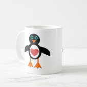 Niedliche Liebe Herzpinguin Tasse (Vorderseite Links)