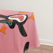 Niedliche Liebe Herzpinguin Tischdecke (Beispiel)