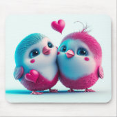Niedliche Liebe Herzstück Valentine Inspiriert Art Mousepad (Vorne)
