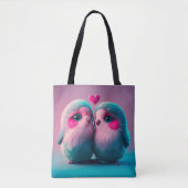Niedliche Liebe Herzstück Valentine Inspiriert Art Tasche (Vorderseite)