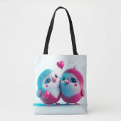 Niedliche Liebe Herzstück Valentine Inspiriert Art Tasche (Vorderseite)