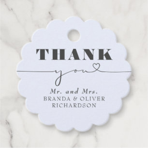 Niedliche Liebe Herztext Hochzeit Vielen Dank Geschenkanhänger