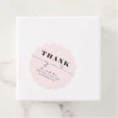 Niedliche Liebe Herztext Rosa Hochzeit Danke Geschenkanhänger (Beispiel)