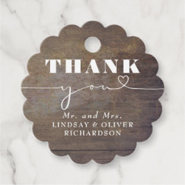 Niedliche Liebe Herztext Rustikale Hochzeit Vielen Geschenkanhänger