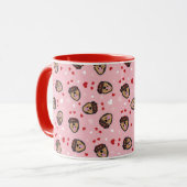Niedliche Liebe Hund rosa Tasse (Vorderseite Links)