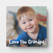 Niedliche Liebe Ihr Großvater Foto Fotoplatte (Vorderseite)