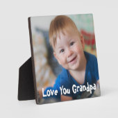 Niedliche Liebe Ihr Großvater Foto Fotoplatte (Vorderseite)