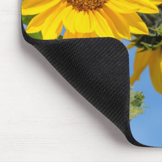 Niedliche Liebe Inspiration Sonnenblumen Hochladen Mousepad (Ecke)