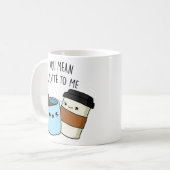 niedliche Liebe Kaffeetasse (Vorderseite Links)