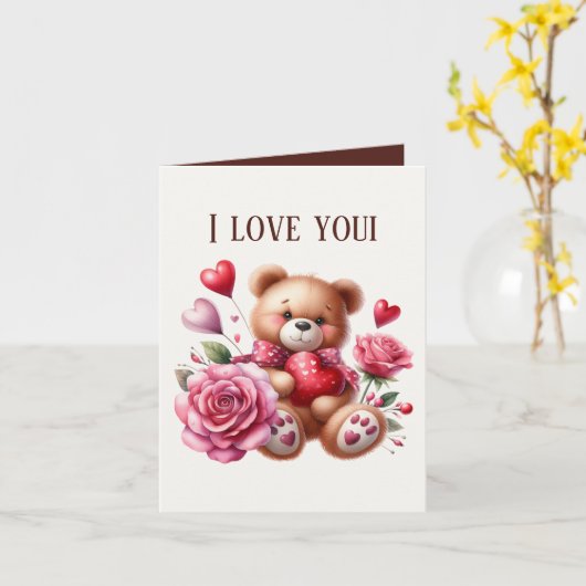 Niedliche Liebe Karte (Gelbe Blume)