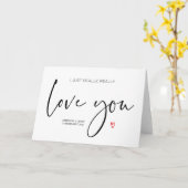 Niedliche Liebe-Karte für Ehemann-Geschenk für Fre Karte (Gelbe Blume)