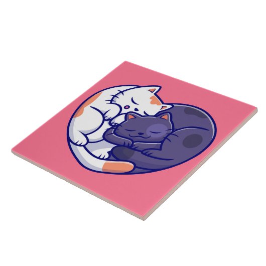 Niedliche Liebe Keramik Fliese (Seite)