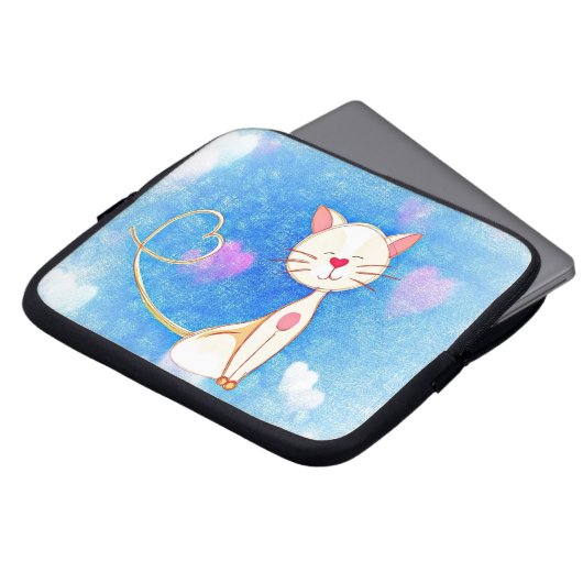 Niedliche Liebe Laptopschutzhülle (Vorne Oben)
