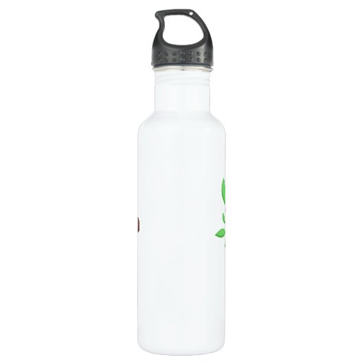 Niedliche Liebe Mädchen Edelstahlflasche (Rückseite)