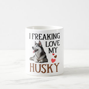 Niedliche Liebe Mein Husky Hund Kaffeetasse