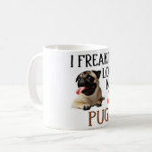 Niedliche Liebe Mein Mops Hund Kaffeetasse (Vorderseite Links)